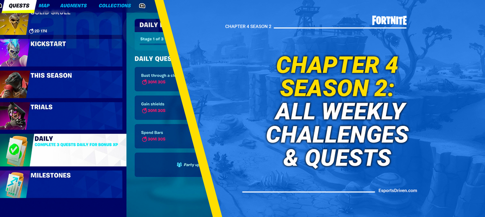 All Weekly Challenges & Quests In Fortnite Chapter 4 Season 2