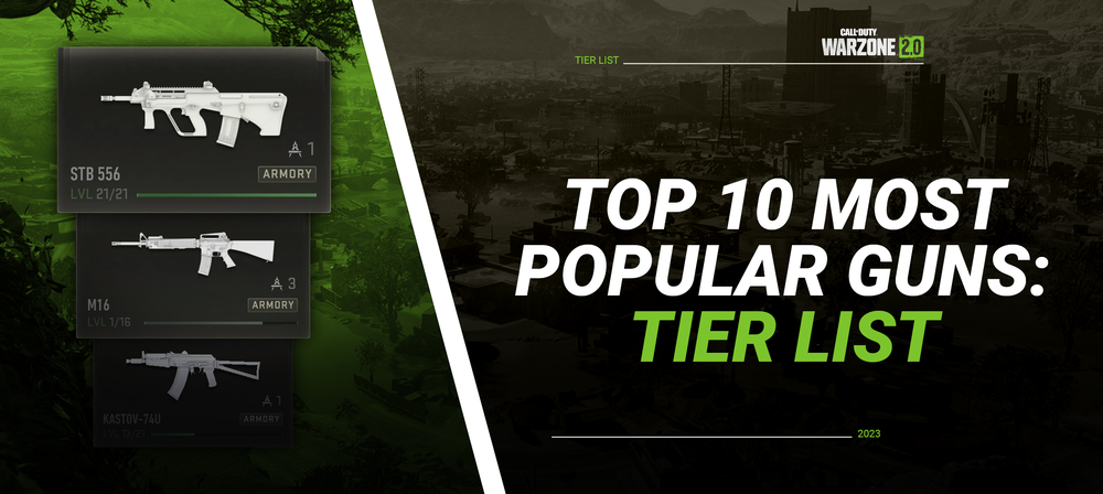 Top 10 Most Popular Guns In Warzone 2.0: Weapon Tier List