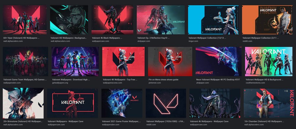 Các trang web cung cấp hình nền Valorant chất lượng cao từ các nghệ sĩ nổi tiếng với đầy đủ các nhân vật và bối cảnh trong game. Bạn sẽ khám phá được những bức ảnh độc đáo, tuyệt vời mà không phải ai cũng biết đến.