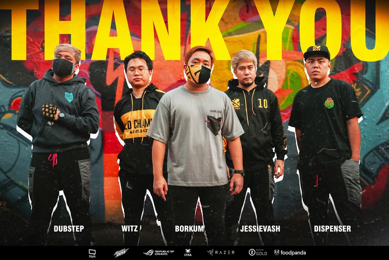 Bren Esports roster leaves the organization.