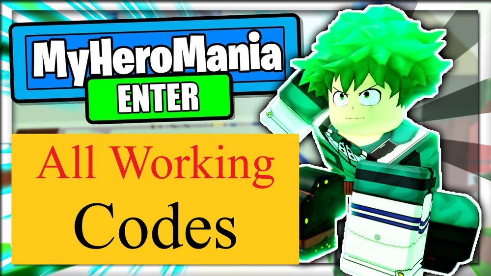 All My Hero Mania Codes in Roblox (April 2023)