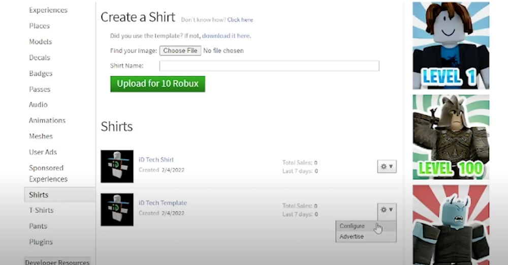 How To Make A Roblox Shirt The Ultimate Guide Uploading Your Shirt Design To The Roblox 